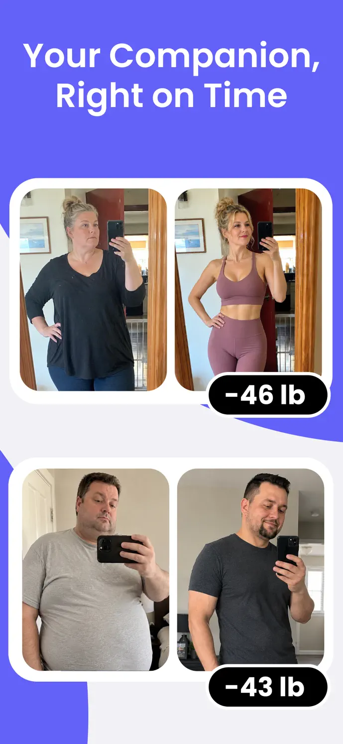 GlowBack dose and side effect tracking screen